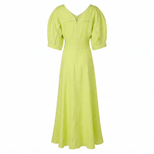NWT Mara Hoffman Sicily Citrus Linen Maxi Dress