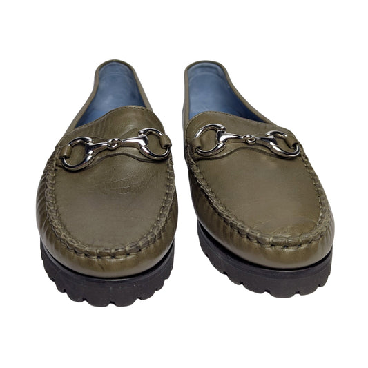 Robert Zur Soho Bit Loafer Khaki Leather Loafers