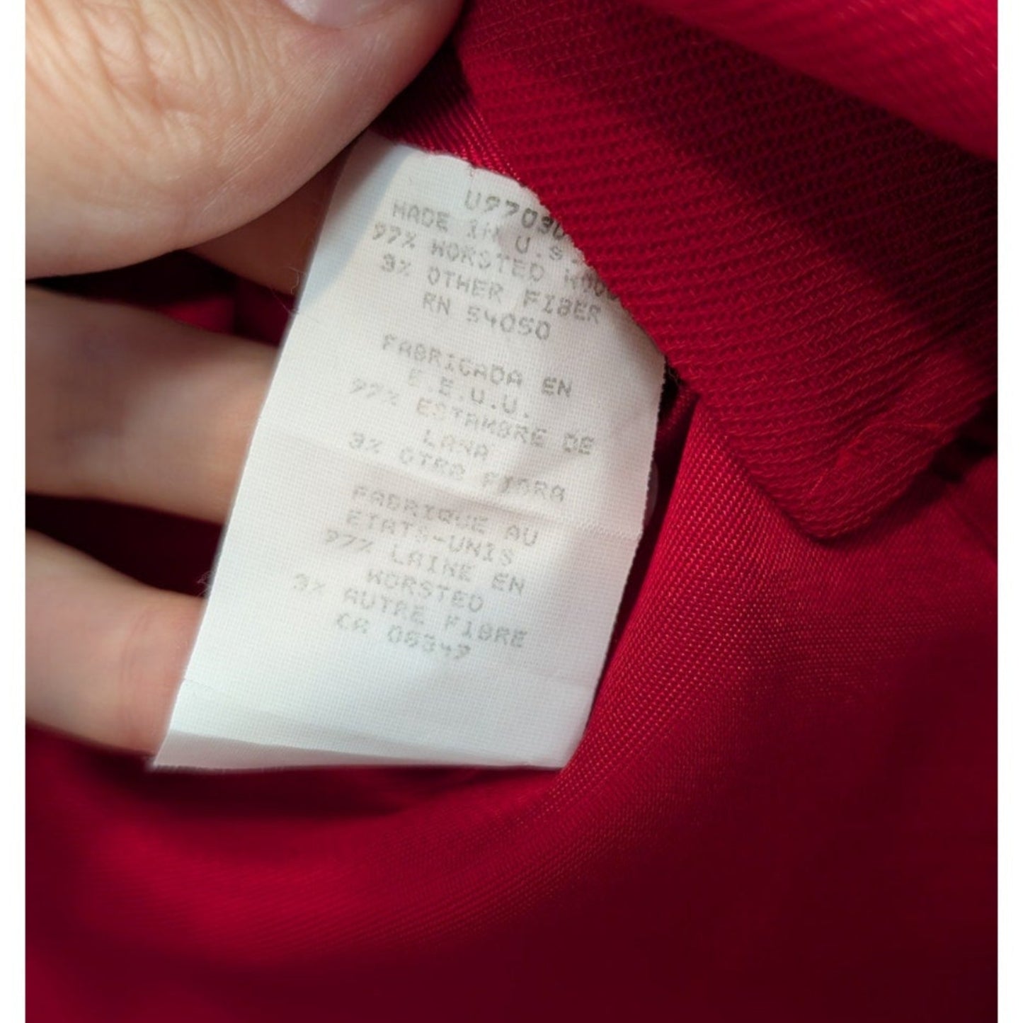 Wool Red Military Blazer Ralph Lauren | Gold Buttons | Vintage | 8P