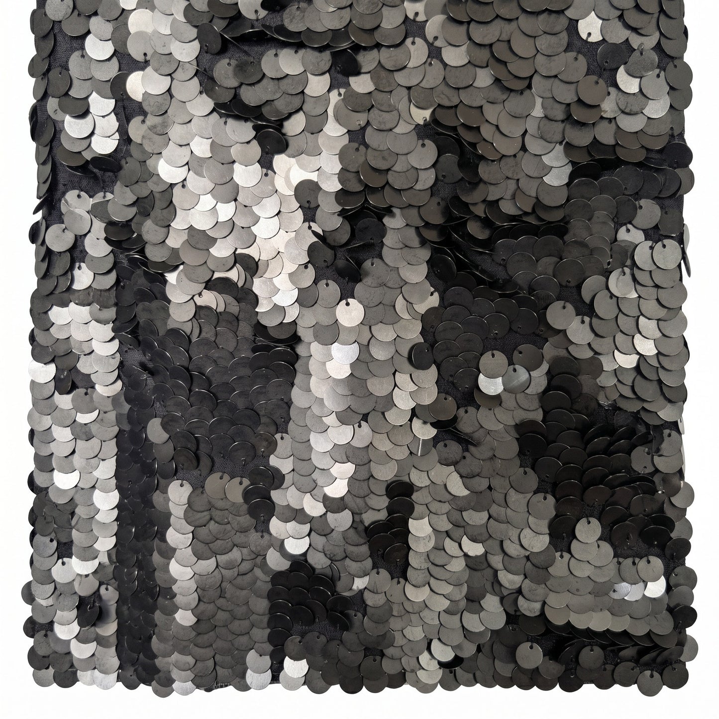 100% Silk DKNY Black Silver Paillette Sequin Sleeveless Shell Top | Party