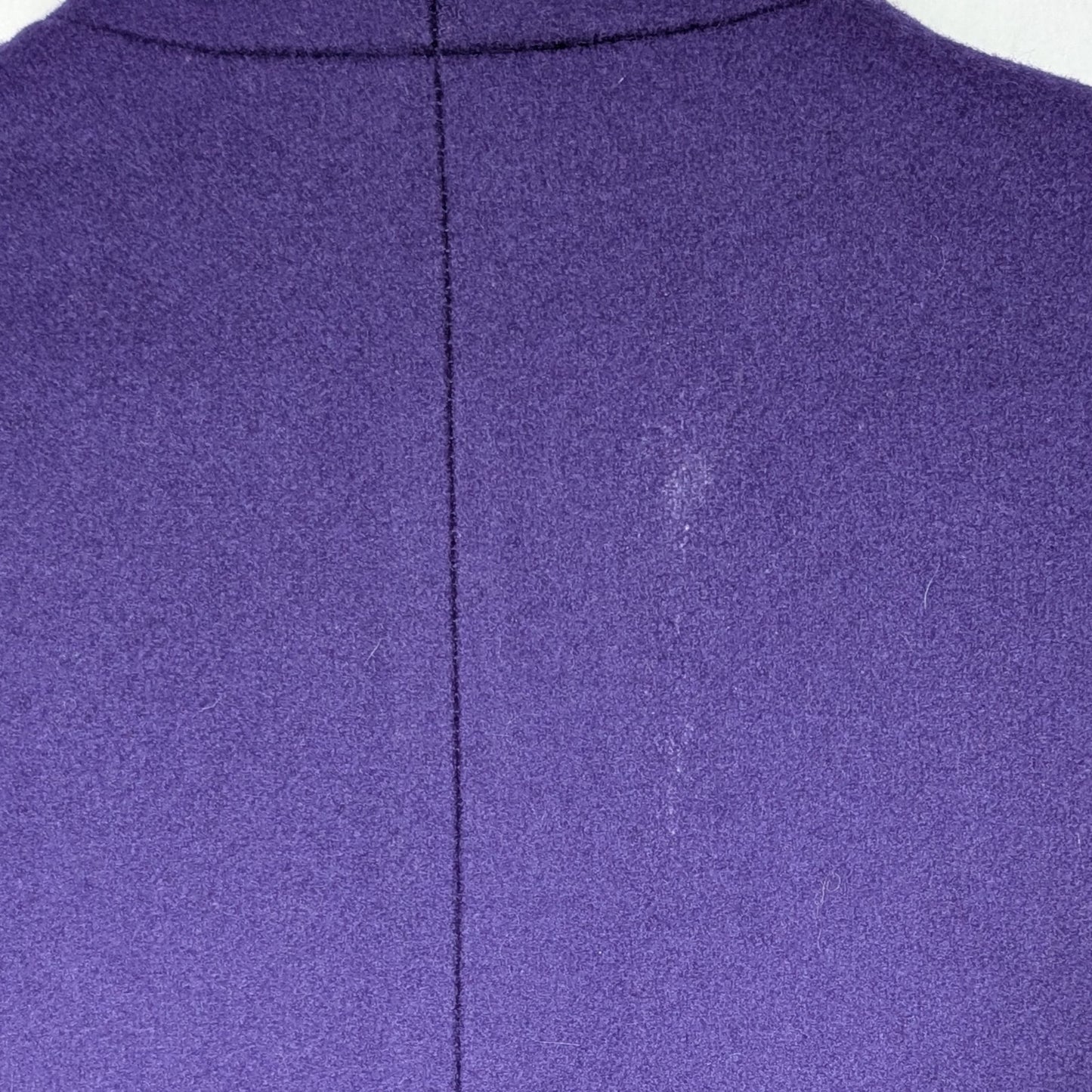 Vintage Adolfo Classics Purple 100% Wool Double-Breasted Coat