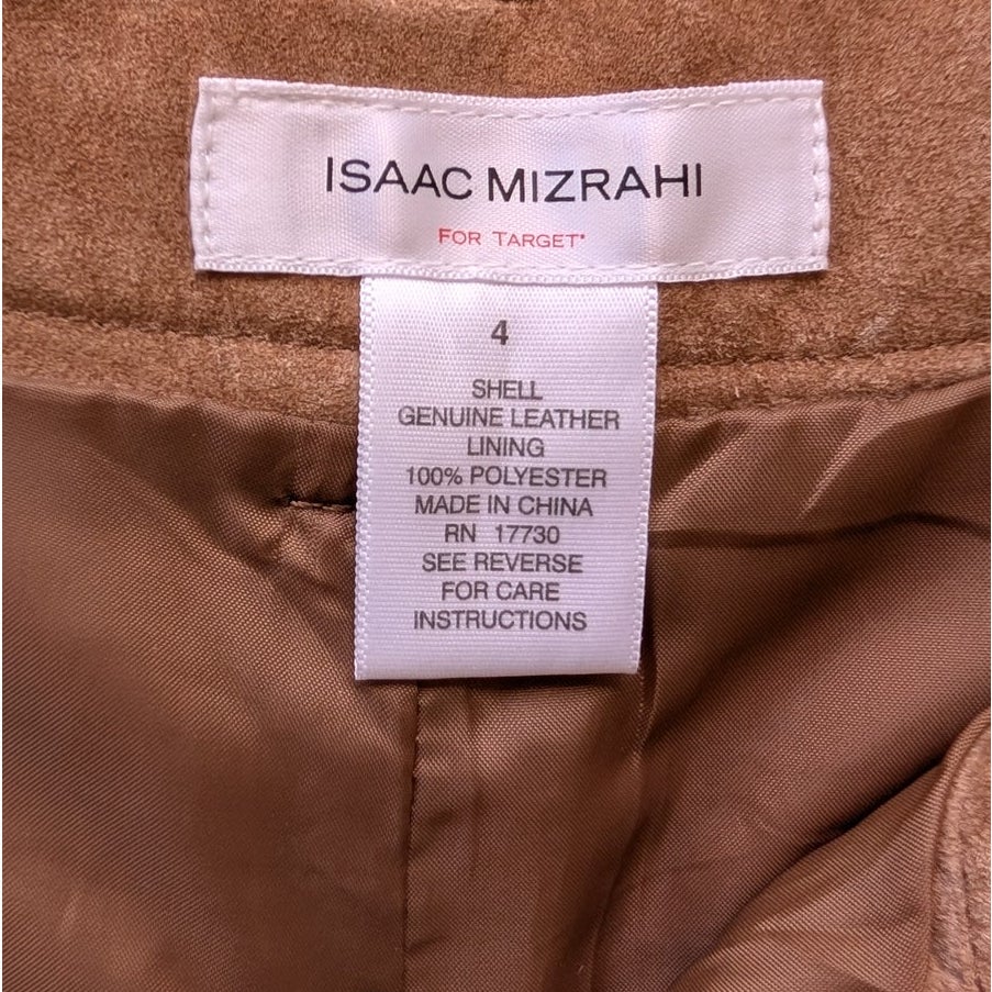 Isaac Mizrahi Tan Suede Pants