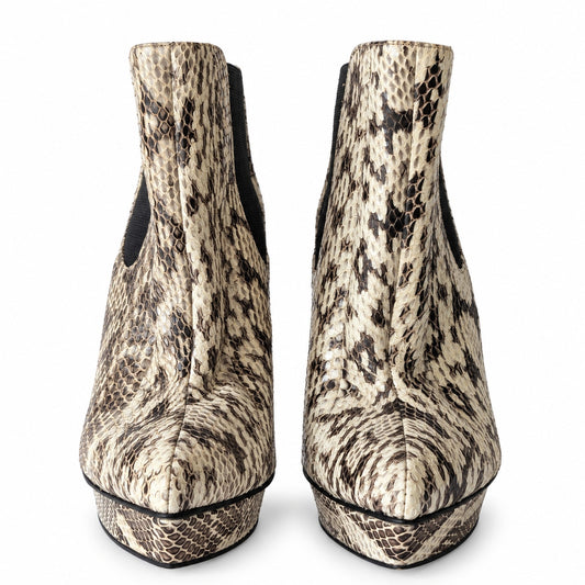 Michael Kors Genuine Snakeskin Platform Ankle Boots NEW