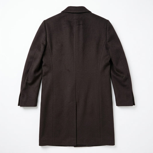 Hobbs London 100% Wool Coat Eggplant Single-Breasted Tailored Coat