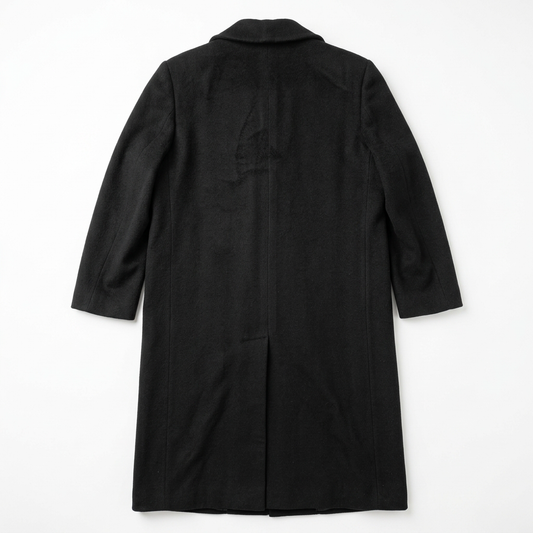 Authentic Vintage Christian Dior Double-Breasted 100% Lambswool Maxi Coat