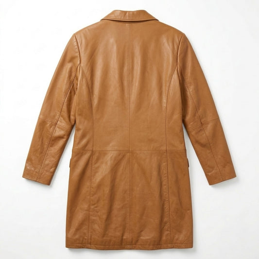 Vintage Chadwick’s Caramel Leather Trench Coat