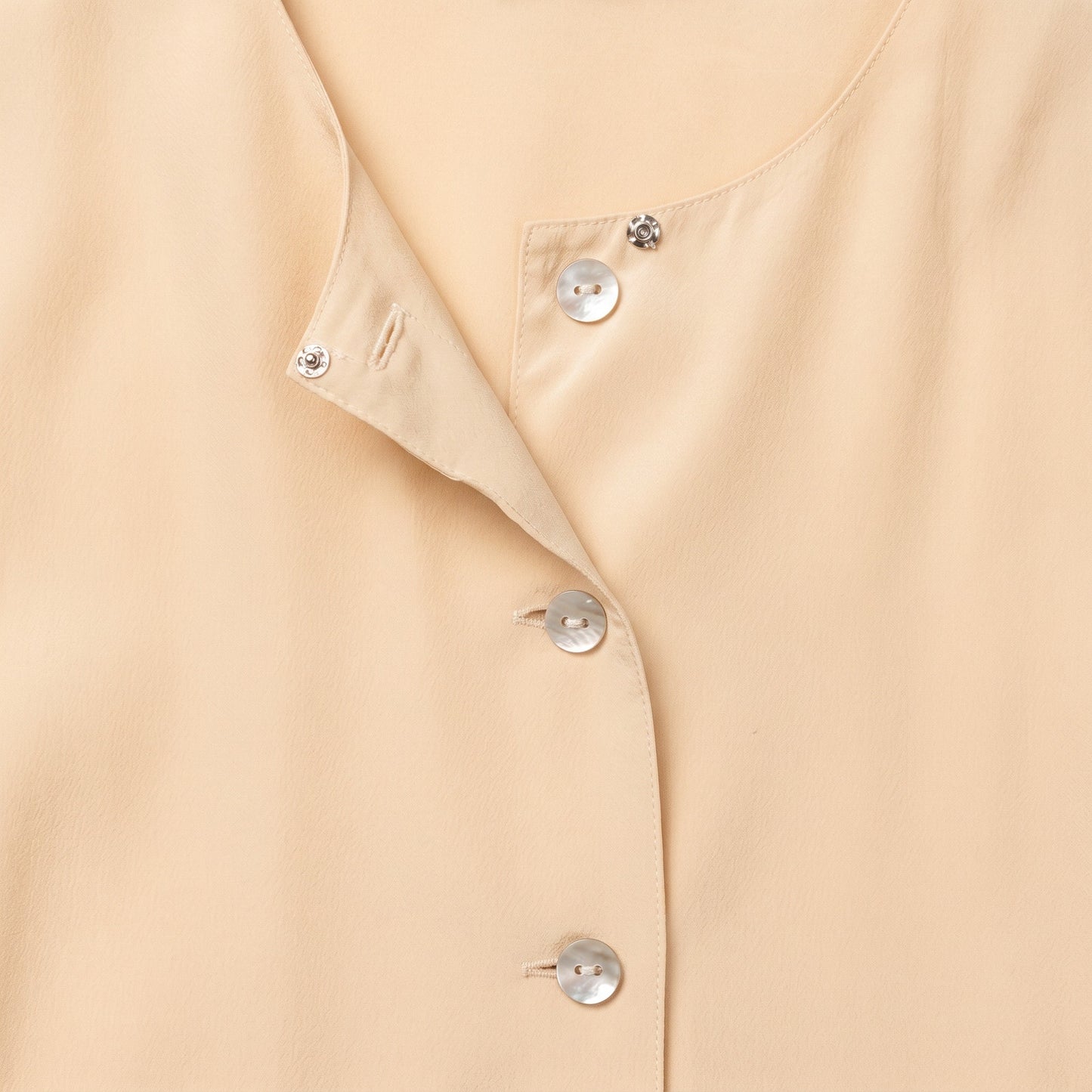 100% Barrie Pace Butter Yellow Button Front Blouse Size 4/6