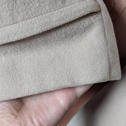 Neiman Marcus Regency 100% Cashmere Wrap Coat Beige