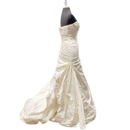 Pronovias Hawaii Silk Dupioni Wedding Dress Off-White NWT Size 4