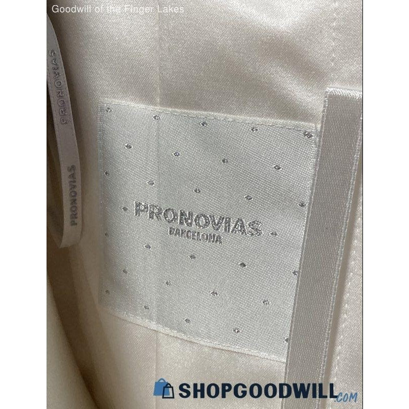 Pronovias Hawaii Silk Dupioni Wedding Dress Off-White NWT Size 4
