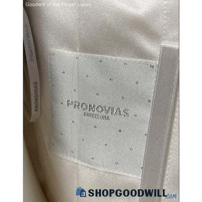 Pronovias Hawaii Silk Dupioni Wedding Dress Off-White NWT Size 4