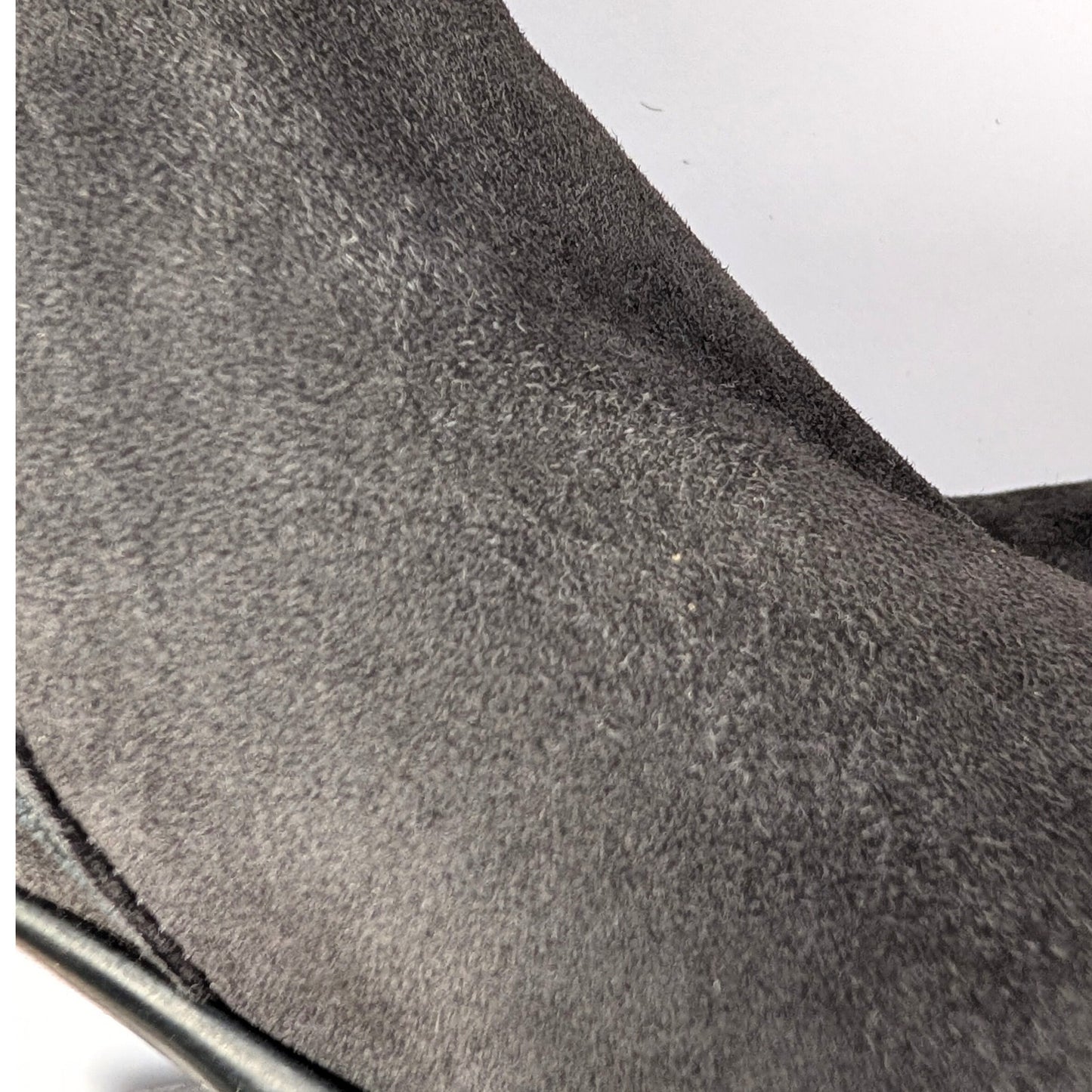 Aquatalia Gray Weatherproof Suede Knee-High Boots Block Heel Size 5M