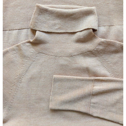 Banana Republic 100% Merino Wool Turtleneck Sweater, Camel, Size S