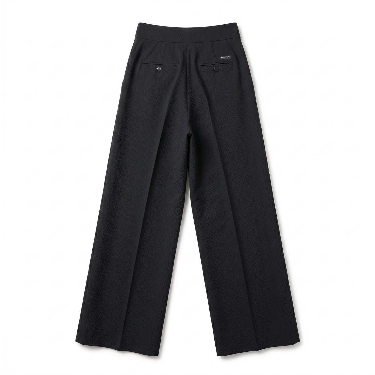 NWT 96% Wool Max Mara Cervo Navy Wide Leg Trousers Size US4