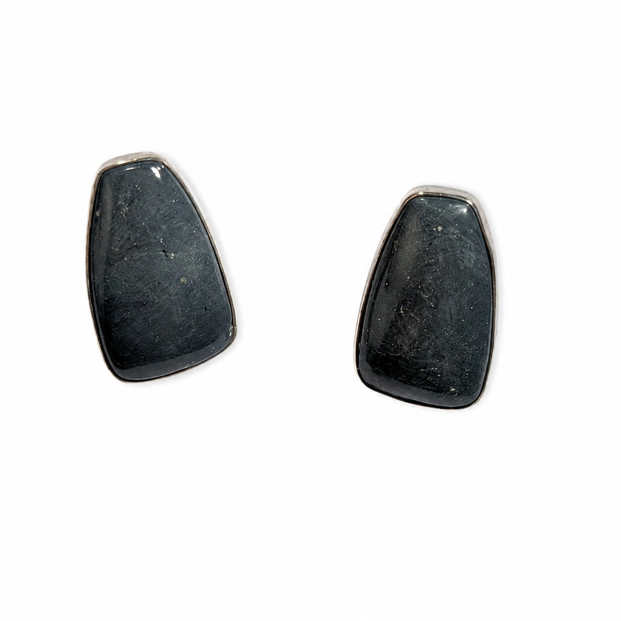 Jay King Gray Jasper Sterling Silver Necklace Earrings Set 925 Pendant