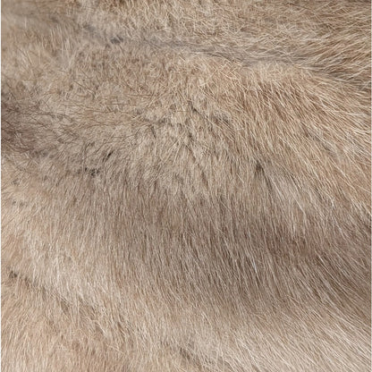 Vintage I. Magnin Genuine Mink Fur Capelet Jacket Cool Beige