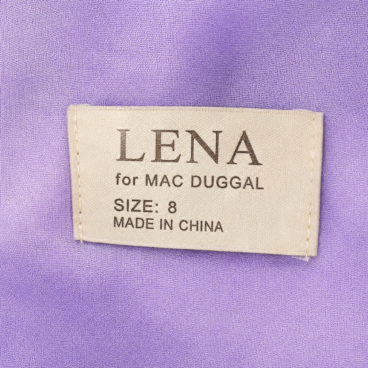 Lena Mac Duggal Lavender Halter Bow Tiered Maxi Dress 8