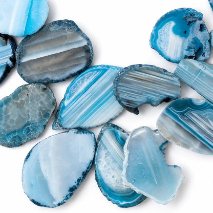 Barse Blue Agate Statement Necklace 925 Sterling Silver Natural Stone