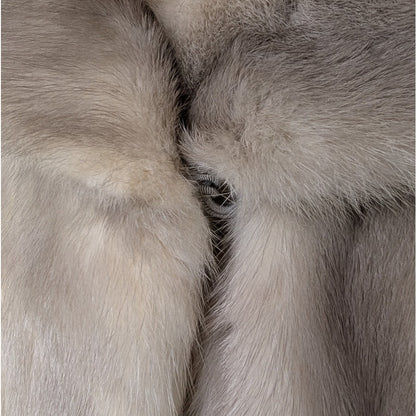 Vintage Evans Chicago Genuine Mink Fur Cape Capelet Blonde Silver