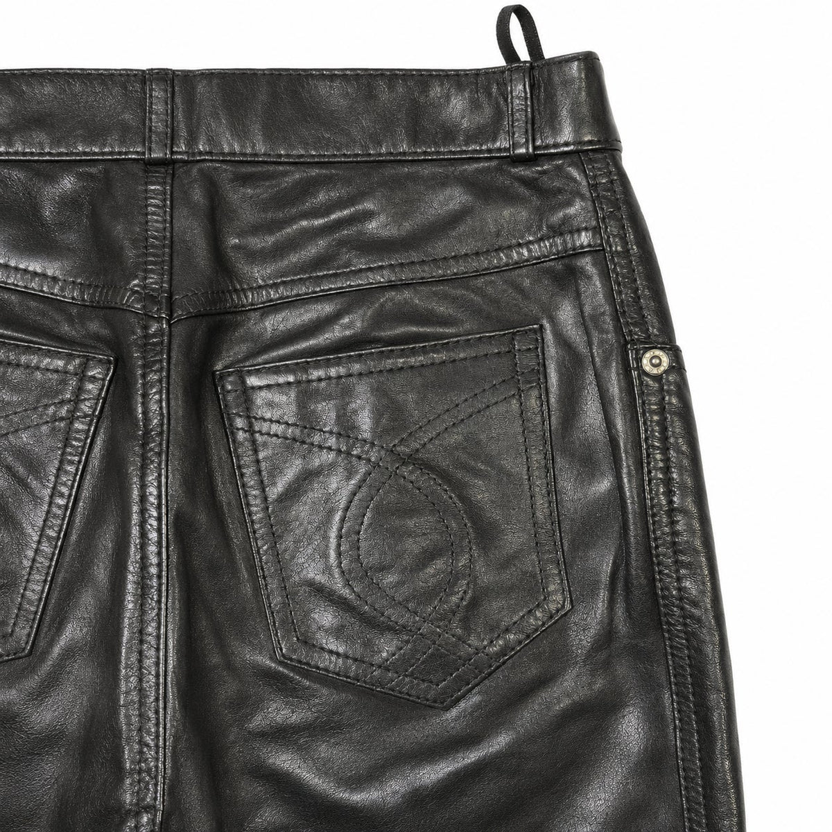 Wilsons Leather High-Rise Black Genuine Leather Pants