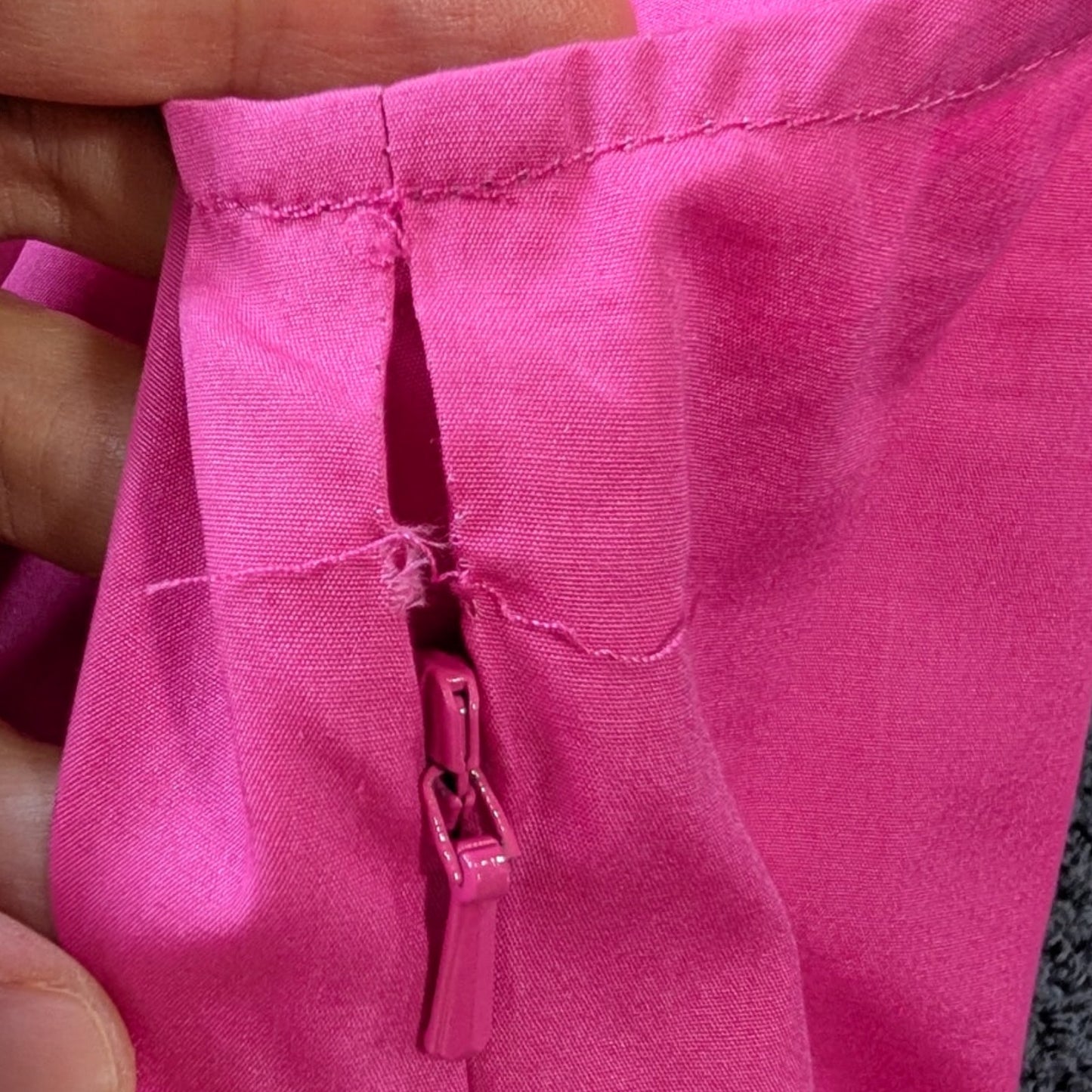 100% Cotton NWT Max Mara Studio Hot Pink Fuchsia Sleeveless A-Line Midi Dress | ADEPTO SS24