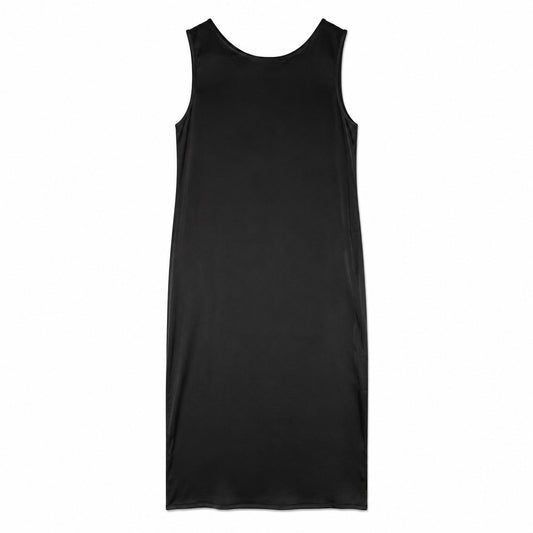 Eileen Fisher Petite 100% Silk Jersey Sleeveless Tank Dress, Size PL