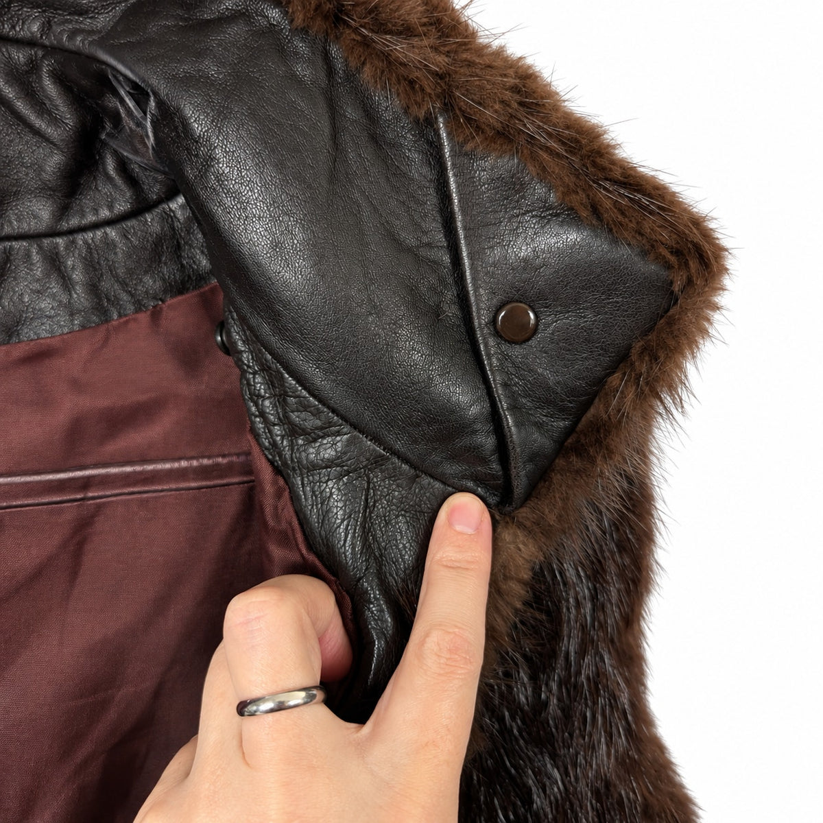 Andrew Marc Genuine Fur & Leather Vest – Believed Natural Beaver