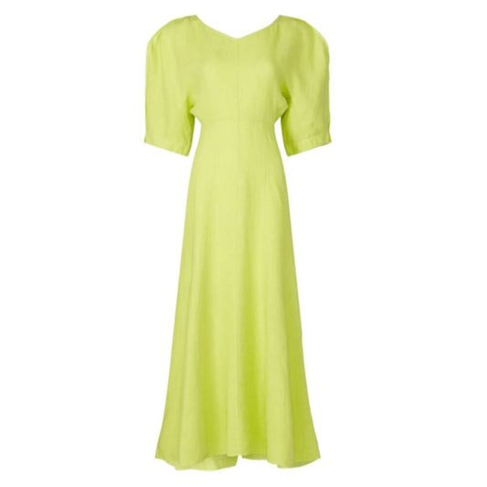 NWT Mara Hoffman Sicily Citrus Linen Maxi Dress