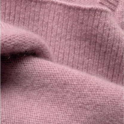 Antonio Melani 100% Cashmere V-Neck Tunic Sweater, Mauve Pink, Size S