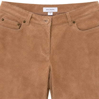 Isaac Mizrahi Tan Suede Pants