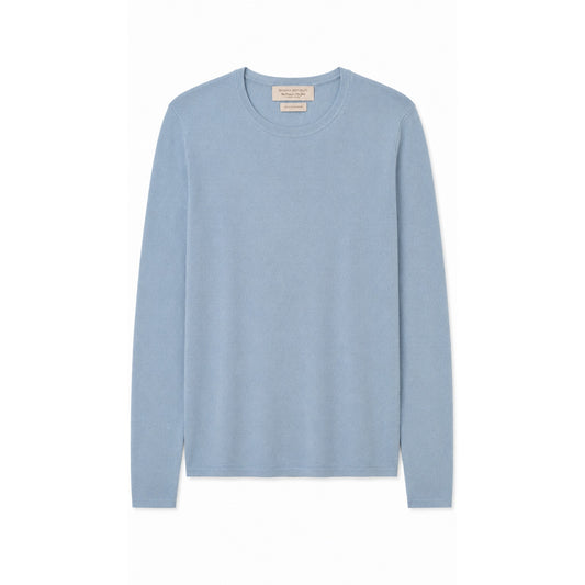 Banana Republic Silk Cashmere Crew Neck Sweater, Light Blue, Size S