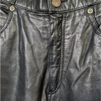 Wilsons Leather High-Rise Black Genuine Leather Pants