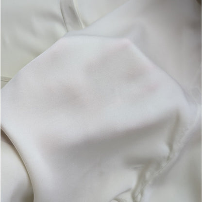 93% Silk Theory Ivory Button-Down Blouse | Size S