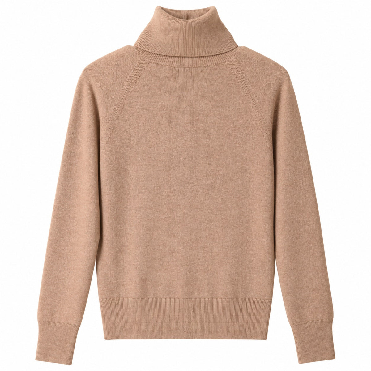 Banana Republic 100% Merino Wool Turtleneck Sweater, Camel, Size S