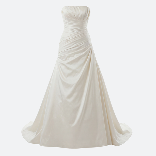 Pronovias Hawaii Silk Dupioni Wedding Dress Off-White NWT Size 4