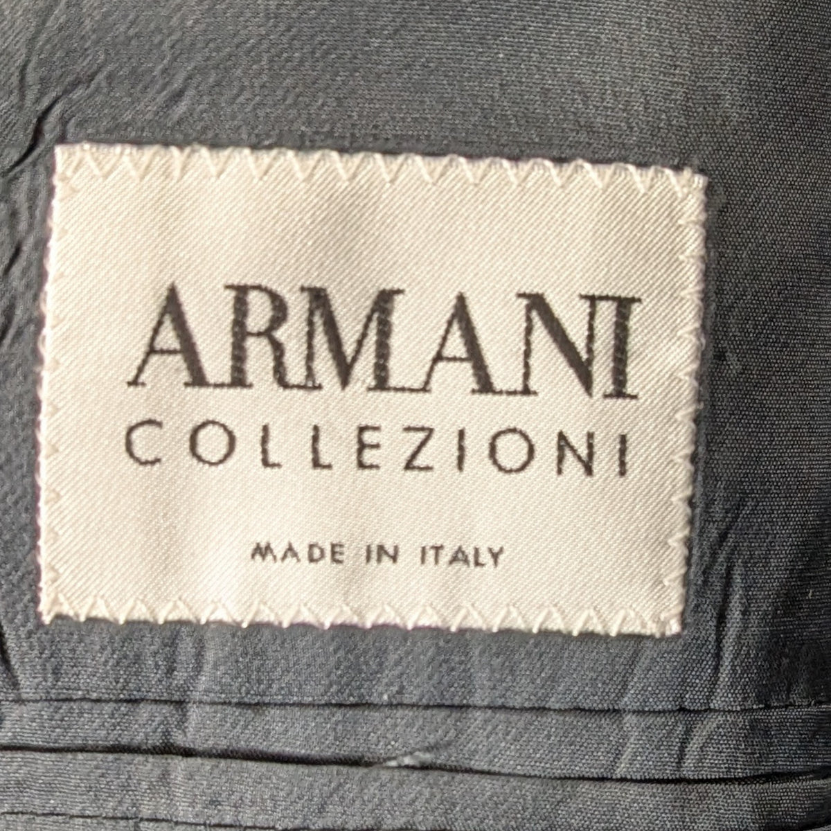 Armani Collezioni Black Wool Smoking Suit - Size 48L