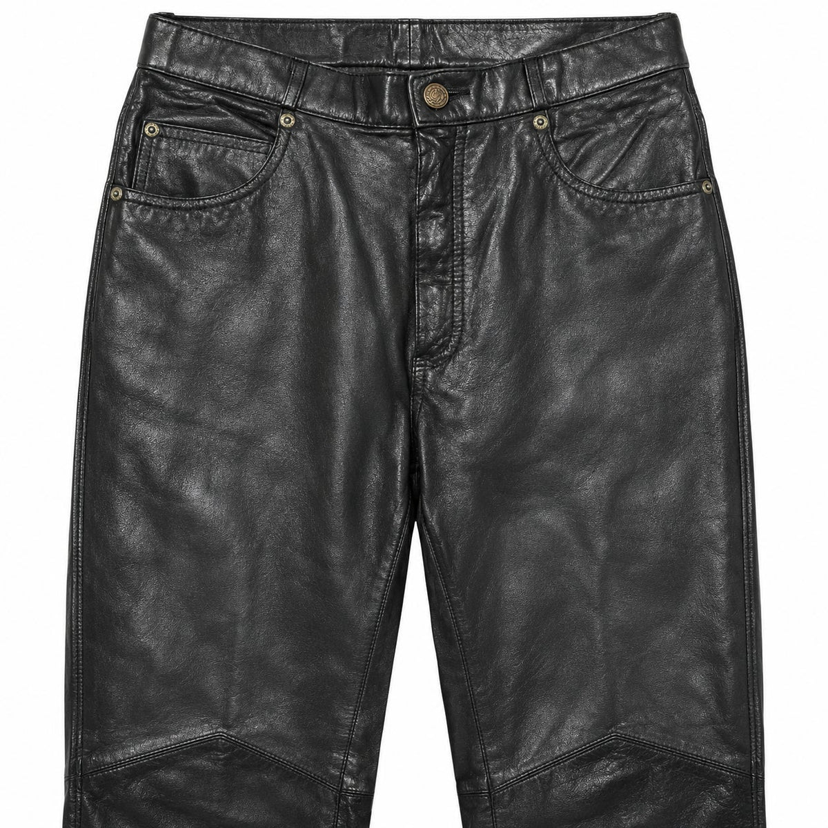 Wilsons Leather High-Rise Black Genuine Leather Pants