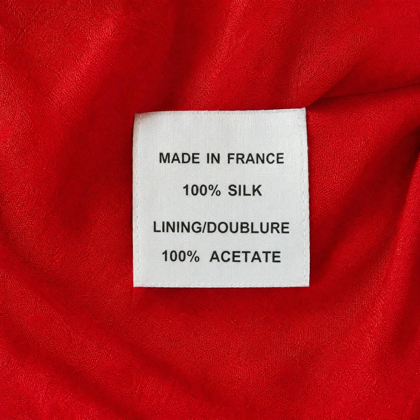 100% Silk Martin Grant Paris  Red Jacquard Sleeveless Dress | Stand Collar | NWT | Made in France