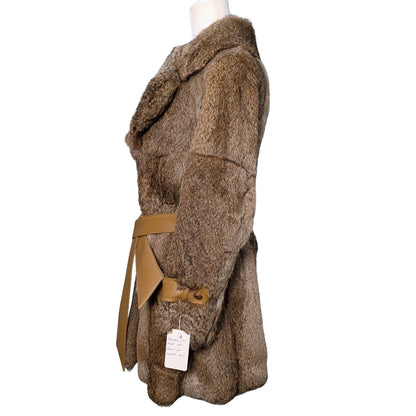 Rabbit Fur Double-Breasted Jacket