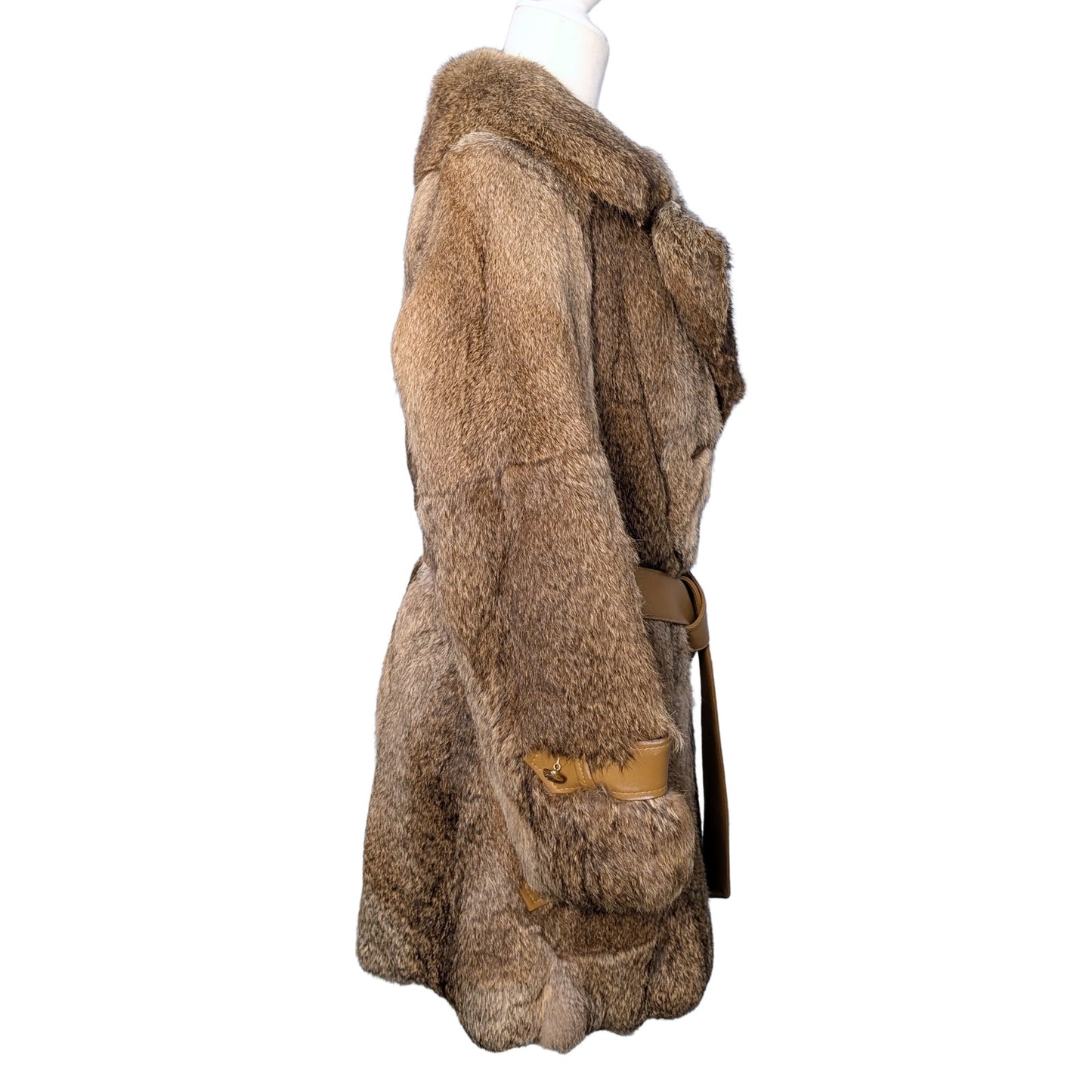 Rabbit Fur Double-Breasted Jacket