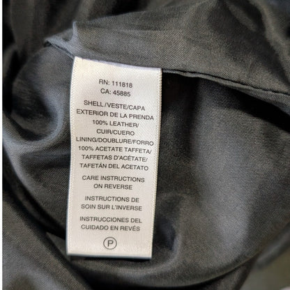 100% Genuine Leather Michael Kors Black One-Shoulder Black Mini Dress
