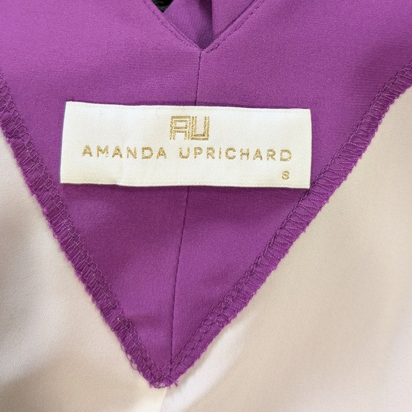 Amanda Uprichard Violet Orchid 100% Silk Wrap Mini Dress | Side Tie Wrap Dress