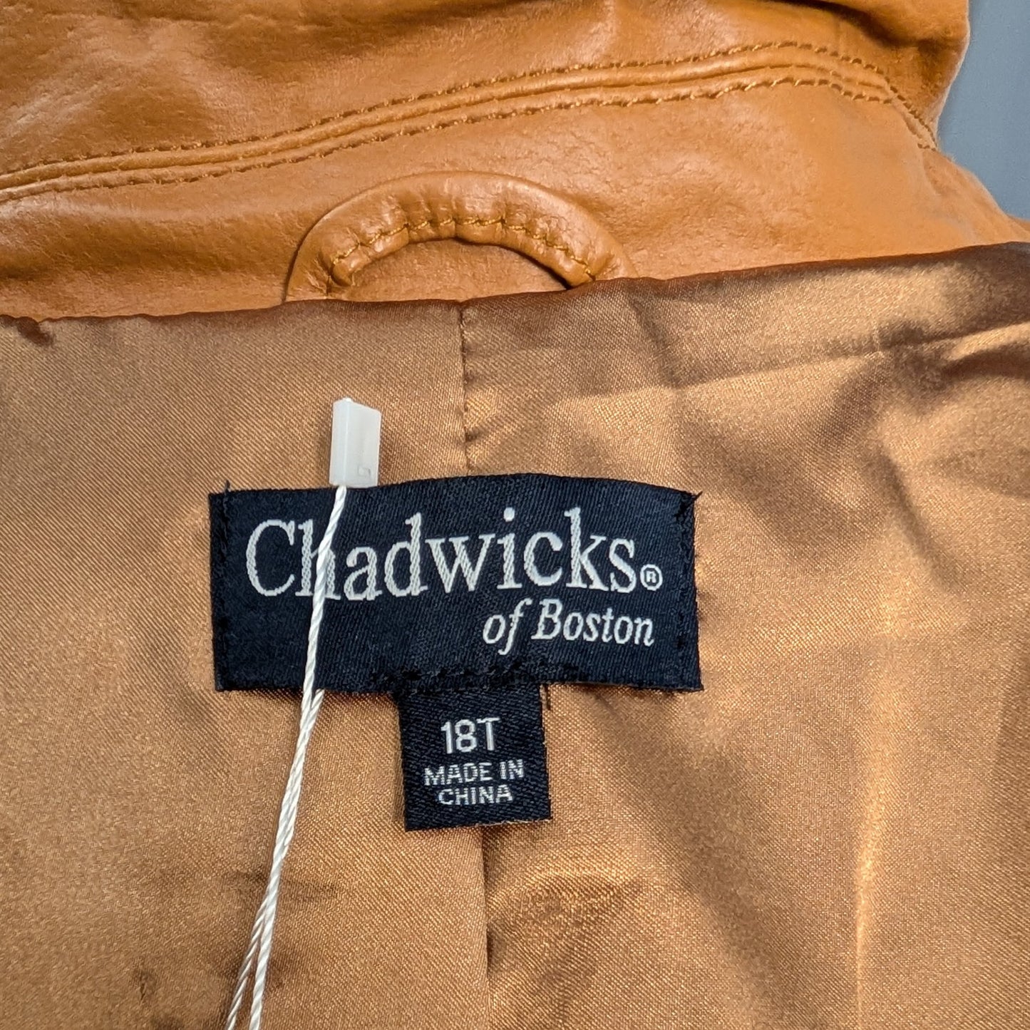 Vintage Chadwick’s Caramel Leather Trench Coat