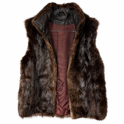 Andrew Marc Genuine Fur & Leather Vest – Believed Natural Beaver
