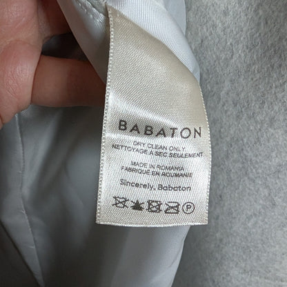 Babaton Aritzia Slouch Coat Wool Cashmere Light Heather Grey Size 3