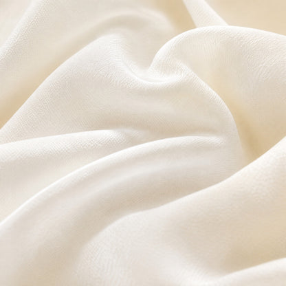 NWT 100%Silk Tara Jarmon  Cream Ecru Crepe Silk Ruffle Neck Blouse | Balloon Sleeves | US 6