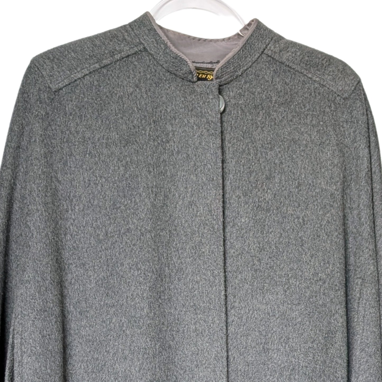 Casa Seseña Merino Wool Cape Grey Spanish Heritage Cape One Size