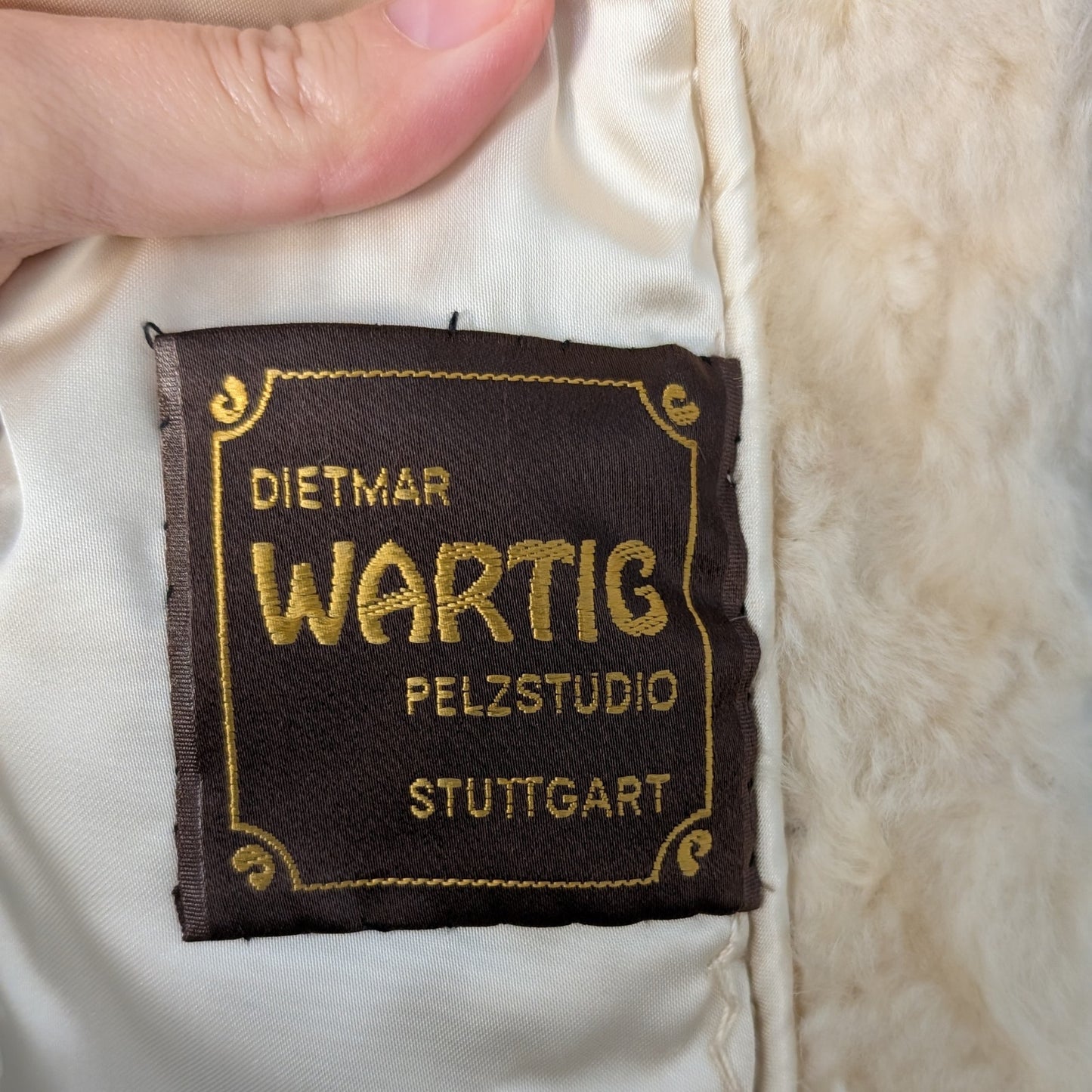 Vintage Shearling Jacket with Leather Accents