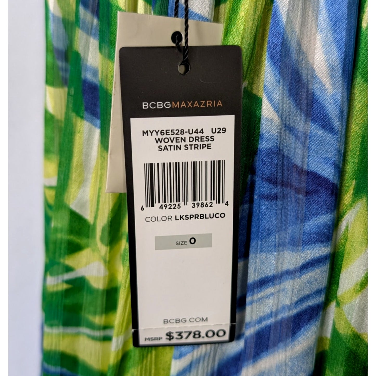 NWT 100% Silk BCBG Max Azria Tropical Print Halter Maxi | Sequin Empire Waist