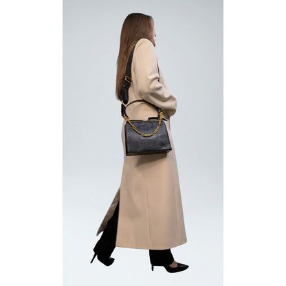 Vintage Cream Double-Breasted Wool Maxi Coat with Black Velvet Collar